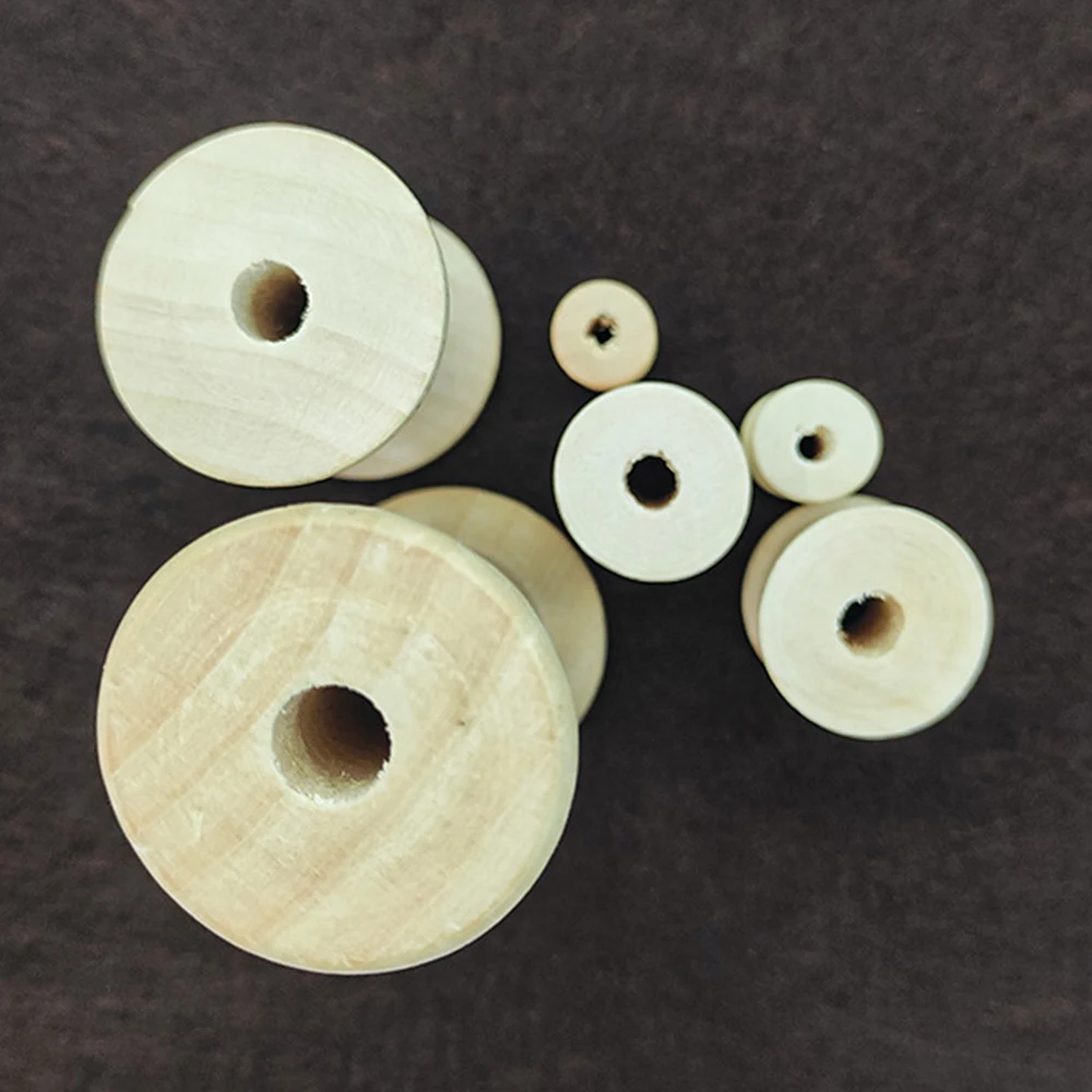 10/5 قطعة بكرات خشبية صغيرة مو - مراجعة Organza Ribbon Spool وسعره