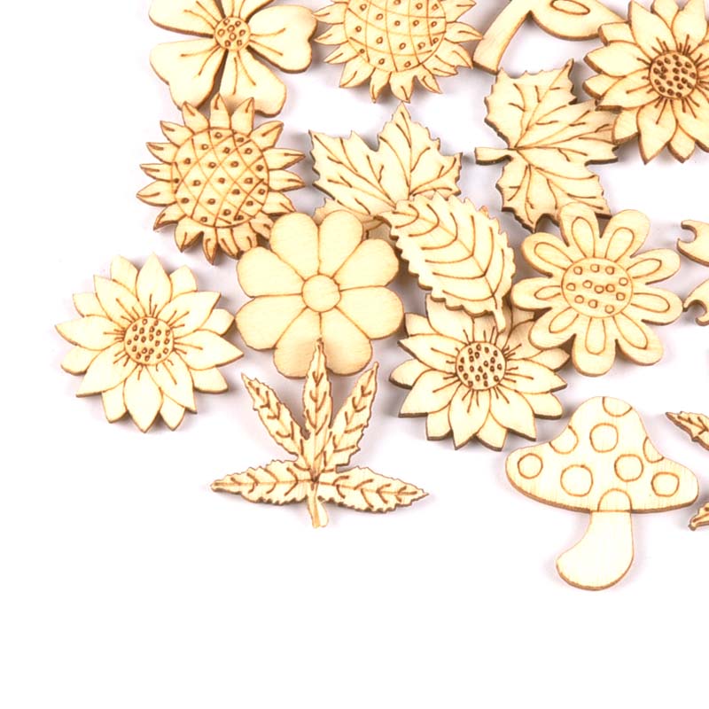 إكسسوارات خشبية طبيعية ذاتية ا - مراجعة Craft Embellishments وسعره