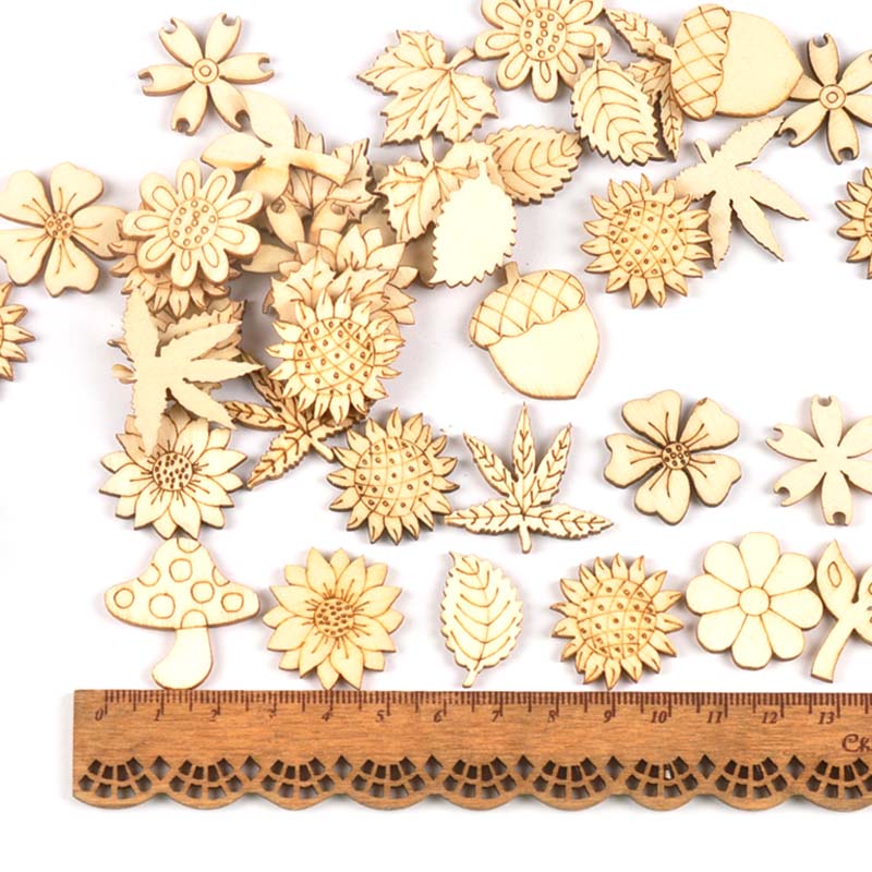 إكسسوارات خشبية طبيعية ذاتية ا - مراجعة Craft Embellishments وسعره