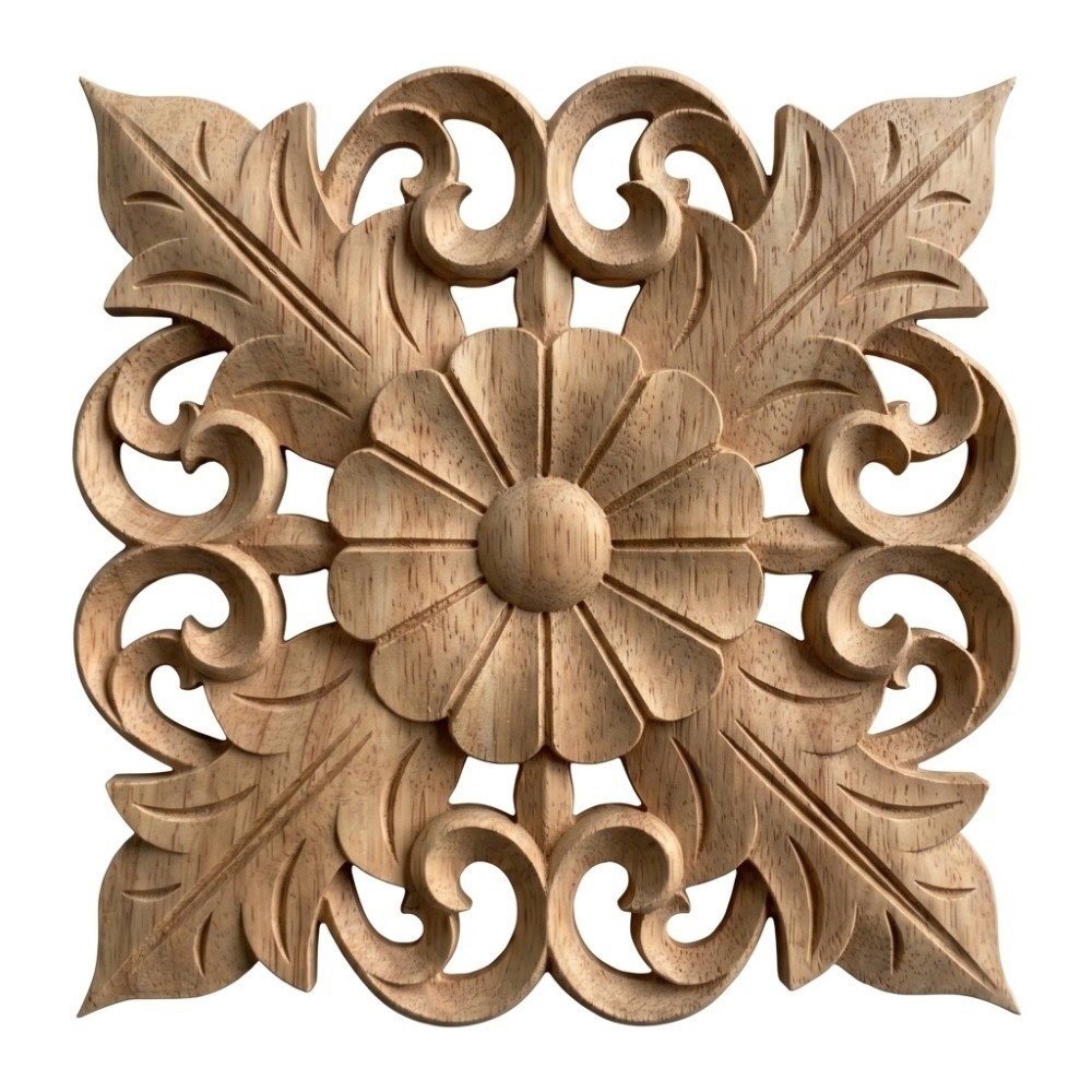 زخرفة منزلية من الخشب المنحوت  - مراجعة Craft Embellishment وسعره