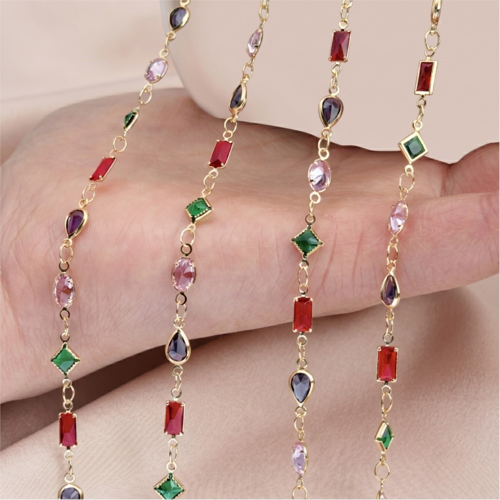 سلسلة مجوهرات مستطيلة الشكل من - مراجعة Pearl Trim Chain وسعره