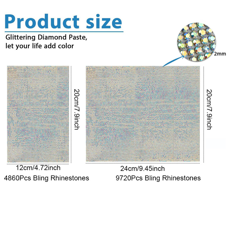 9720/4860 قطعة بلينغ حجر الراي - مراجعة Hotfix Rhinestone Sheet وسعره