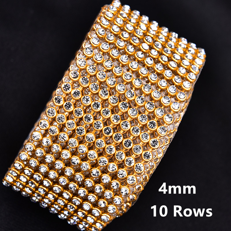 4 مللي متر 2/5/10 صفوف كريستال - مراجعة Hotfix Rhinestone Sheet وسعره