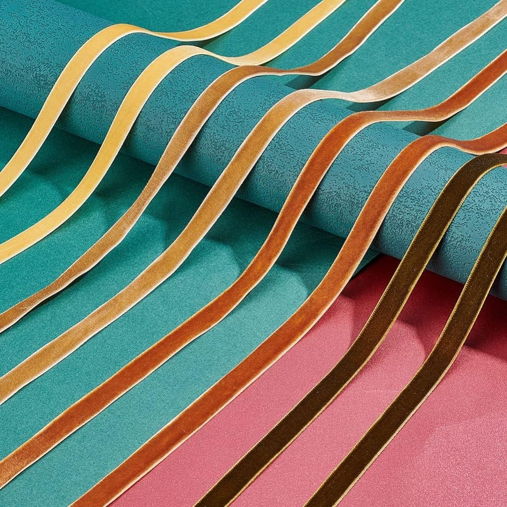 4 لفات من شريط المخمل أحادي ال - مراجعة Velvet Ribbon Roll وسعره
