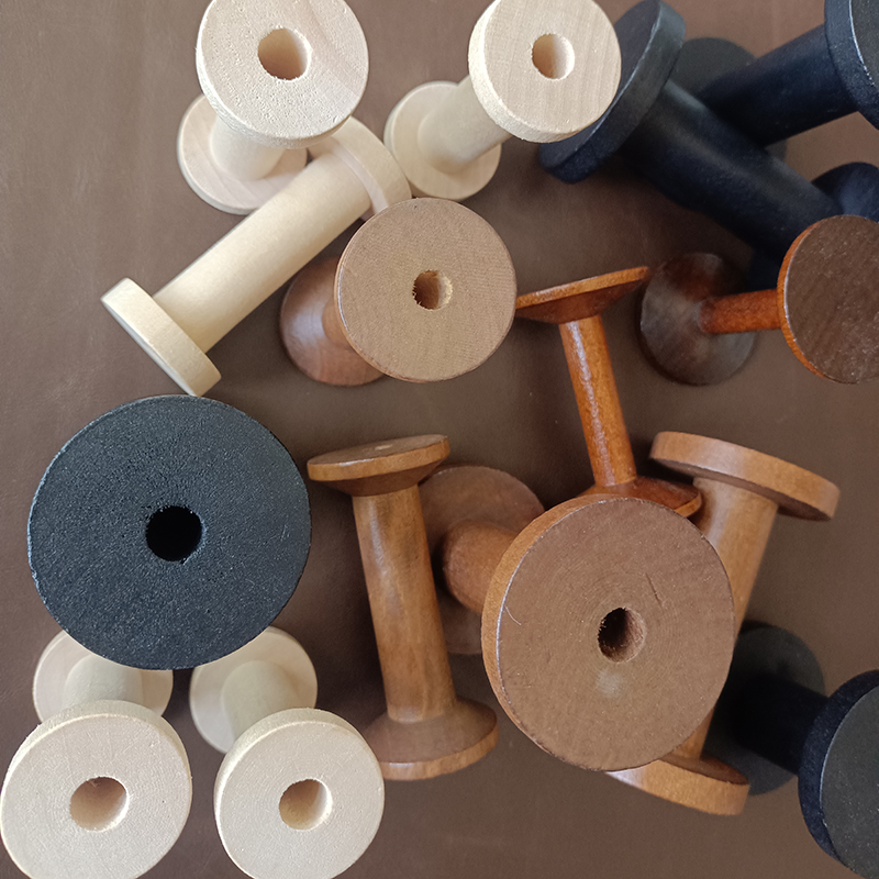 بكرات خشبية طبيعية عتيقة للتطر - مراجعة Organza Ribbon Spool وسعره