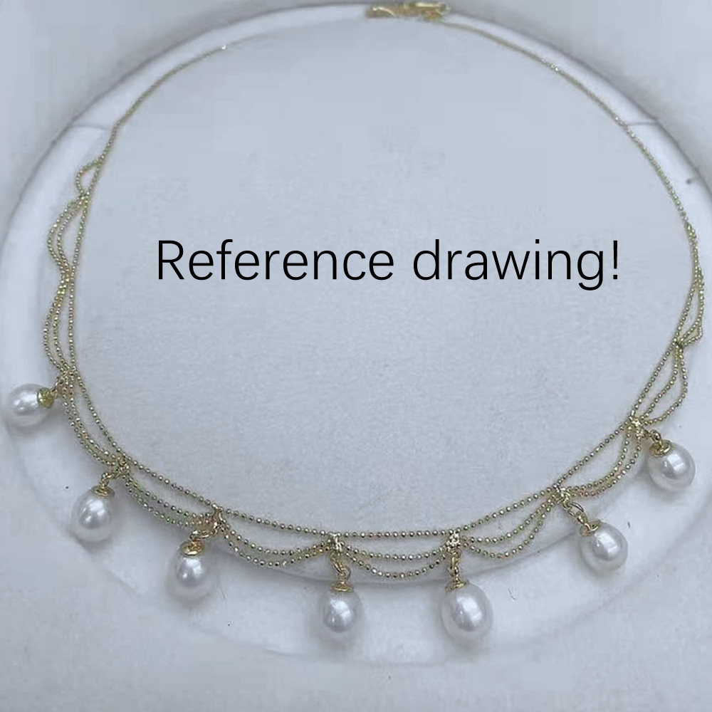 مع دلايات اللؤلؤ لصنع المجوهرا - مراجعة Pearl Trim Chain وسعره