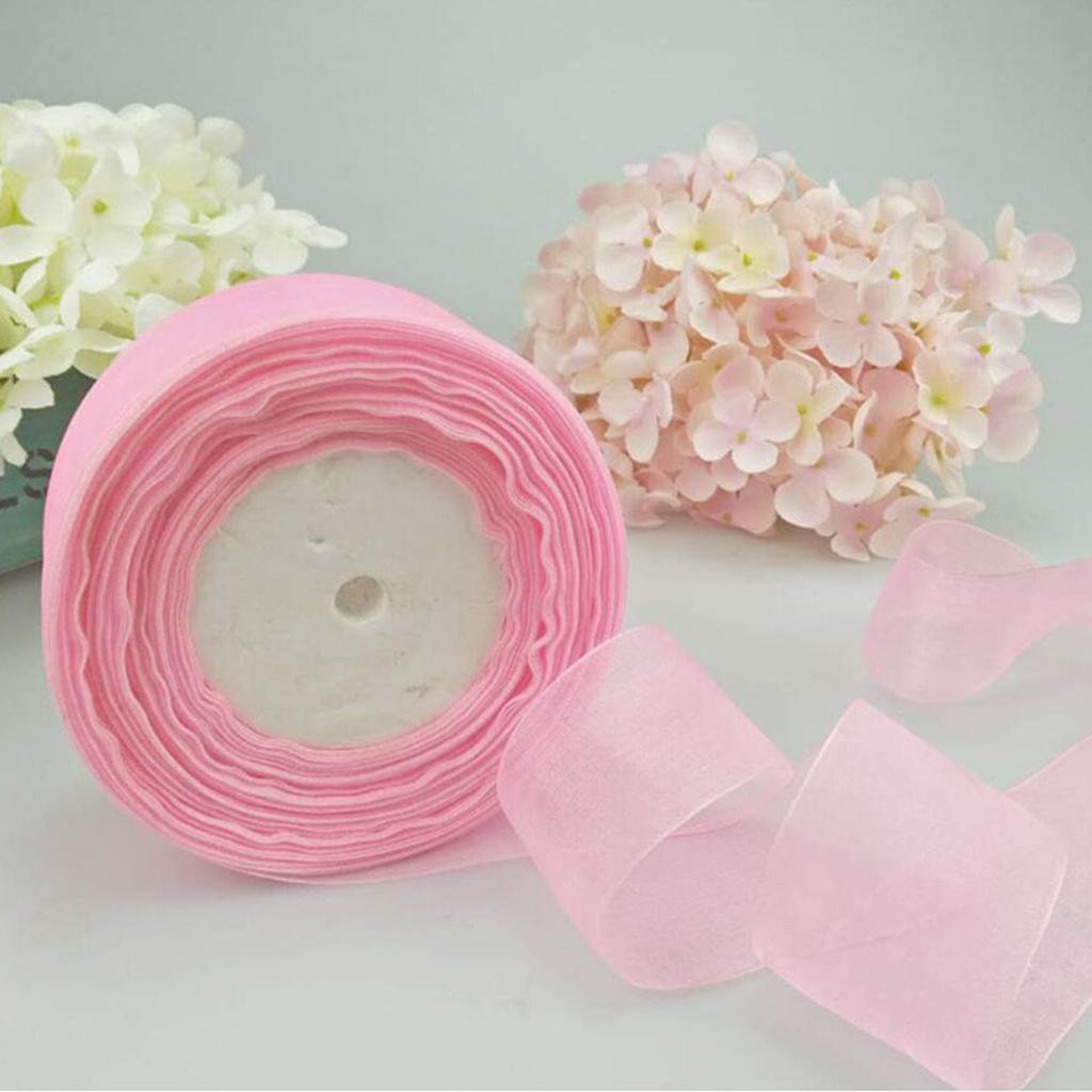 شريط أورجانزا شفاف كبير، شريط  - مراجعة Organza Ribbon Spool وسعره