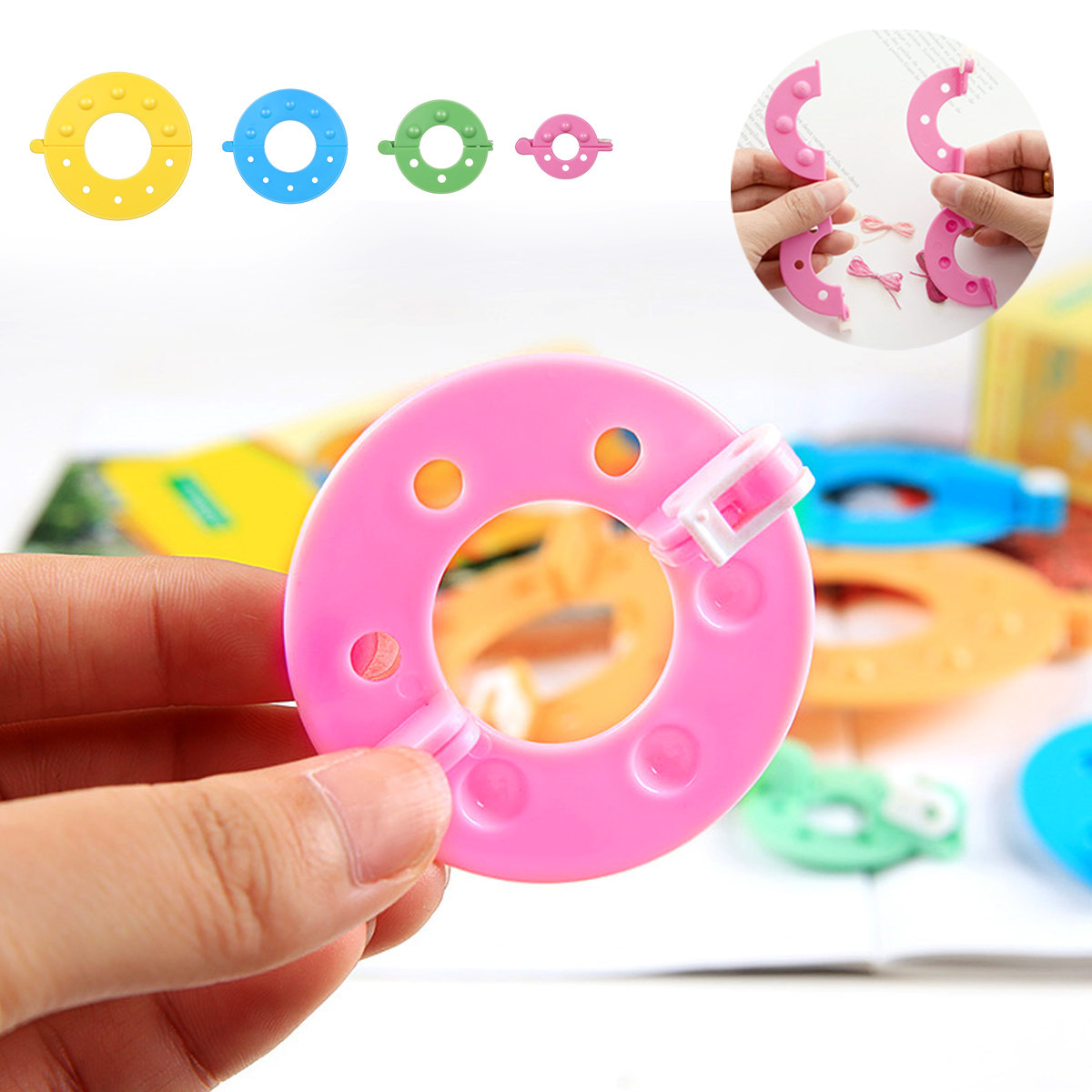 8 قطع من أدوات صنع البومبون بـ - مراجعة Pom Pom Maker Tool وسعره