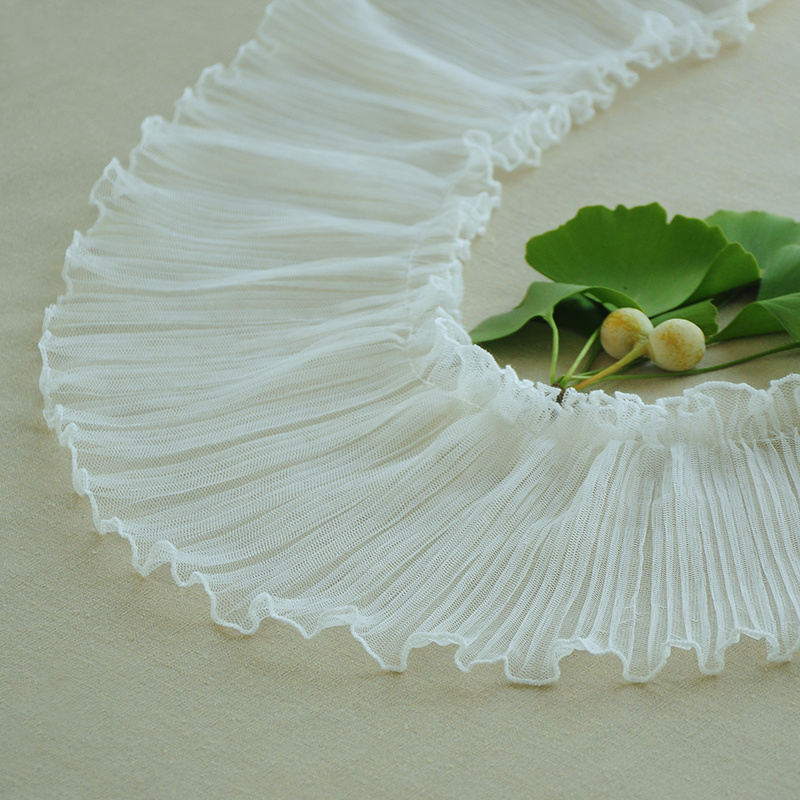 15 سنتيمتر واسعة تول شبكة مطوي - مراجعة Fringe Ribbon Sewing وسعره