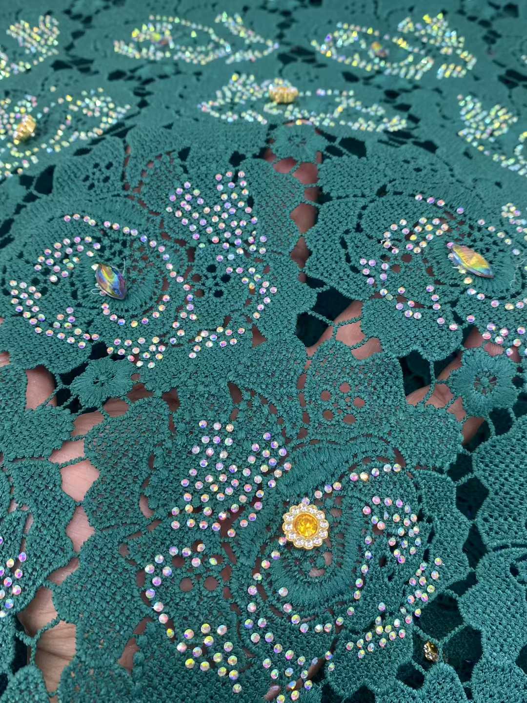 أحدث الحبل جبر أقمشة الدانتيل  - مراجعة Crystal Mesh Fabric وسعره