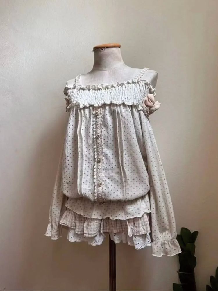 طقم تنورة يابانية كلاسيكية صغي - مراجعة Elastic Lace Trim وسعره
